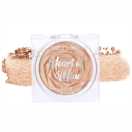 Matt Look Heart Of Mine Baked Highlighter - 03 Blossom Glow