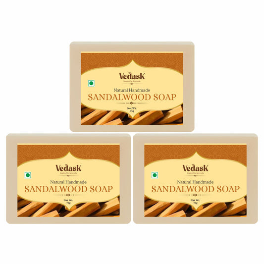 Vedask Organic Handmade Sandalwood Bath Soap Grab2Buy Vedask Grab2Buy