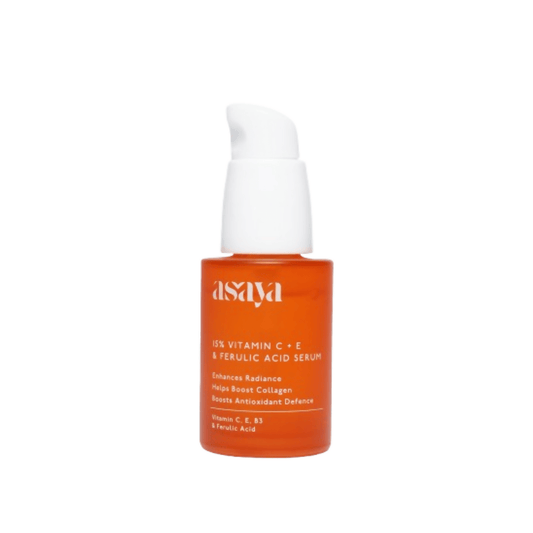 Asaya 15% Vitamin C + E Serum For Face With Ferulic Acid Brightening Serum & Skin Collagen Booster Grab2Buy Asaya Grab2Buy