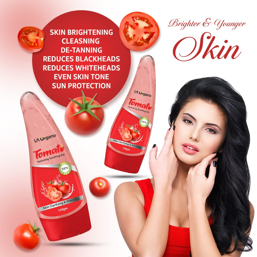 LA Organo Aloevera Gel & Tomato Hydrating Soothing Gel Combo - Grab2buy