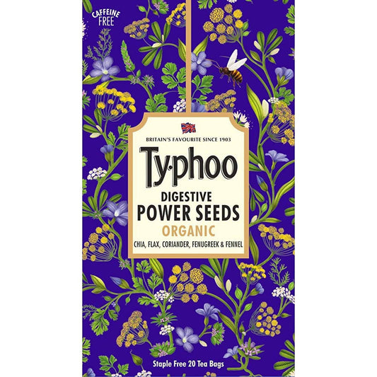 Typhoo Digestive Organic Power Seeds Herbal Tea Bags Grab2Buy Typhoo Grab2Buy