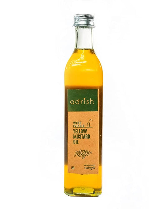 Adrish Wood Pressed Yellow Mustard Oil - Grab2buy