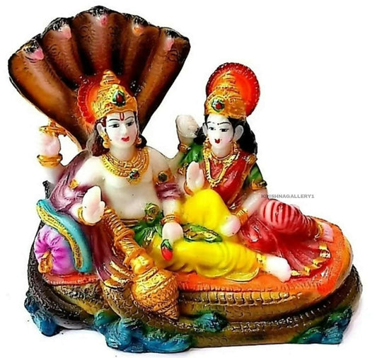 Krishnagallery1 Lord Vishnu Laxmi Murti Statue - Grab2buy