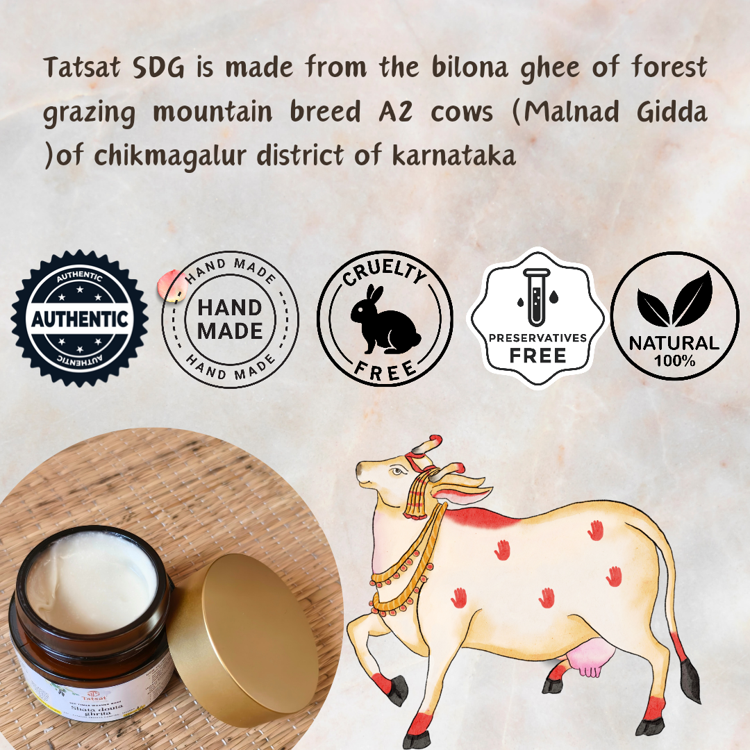 Tatsat Shata Dhauta Ghrita -100 Times Washed Desi Cow鈥檚 A2 Ghee - Grab2buy