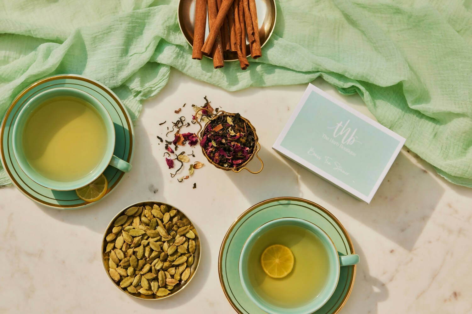 The Herb Boutique Brass Tea Strainer Basket - Grab2buy