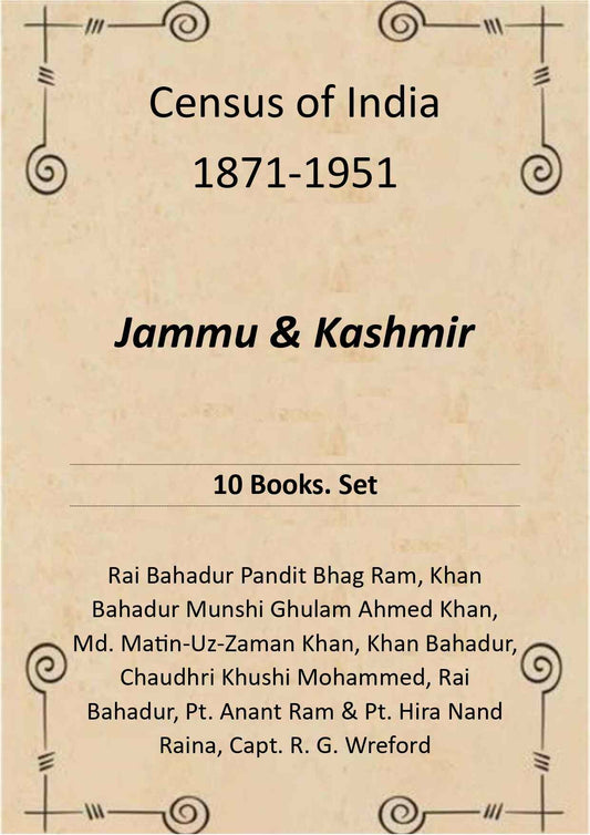 Census of India 1871-1951: Jammu & Kashmir - Gyan Books