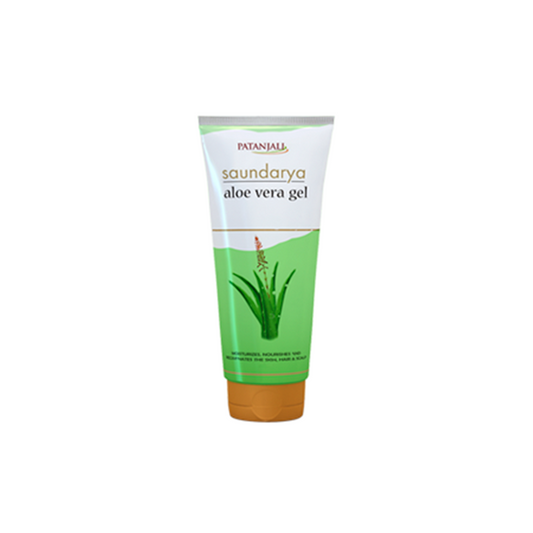 Patanjali Saundarya Aloe Vera Gel | Pure Ayurvedic Aloe Gel for Skin, Hair & Sunburn Relief