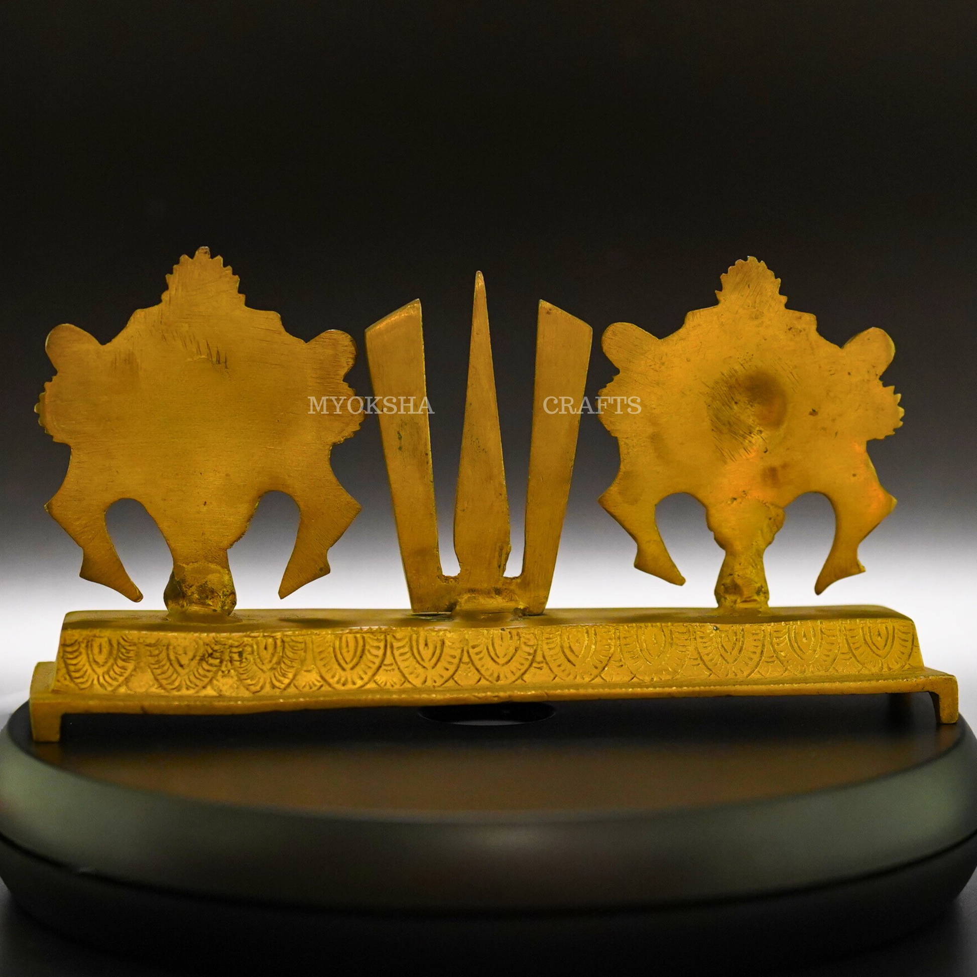 Balaji Namah with Shankh Chakra Brass Idol  - 3