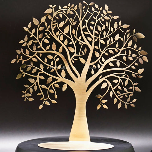 Brass Tree with Stand - Divine Symbol of Growth and Harmony - 1