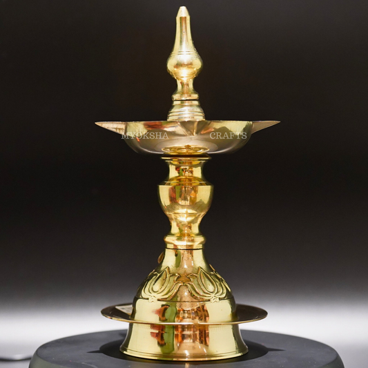 Brass Kamal Deepa - Lotus-inspired Illumination for Homes - 1
