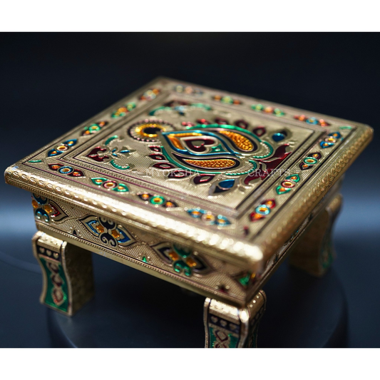 Wood Pooja Peeta: Traditional Pooja Platform for NRI Devotees - 1