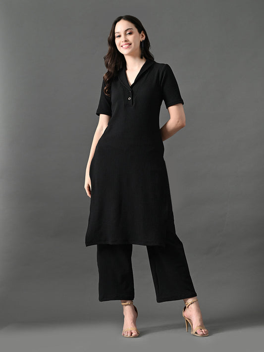Myshka Women's Black Kurta Set | Grab2Buy
