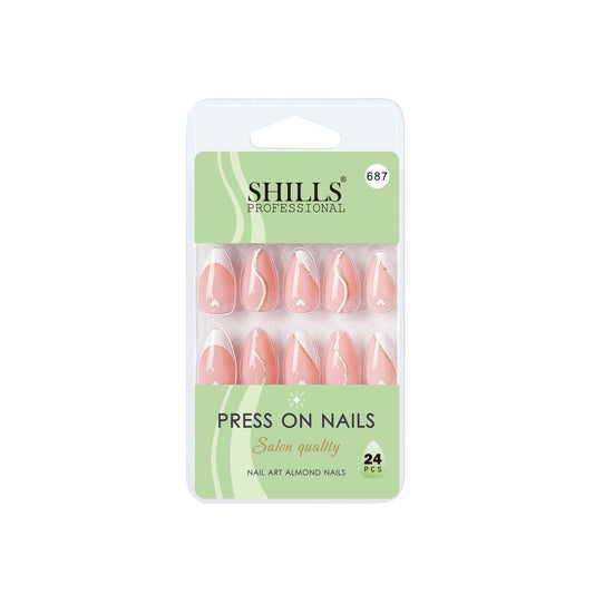 Shills Professional Reusable Press On Nails Almond - SPN687