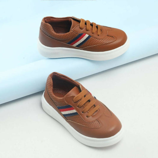 Tiny Bugs Boys Lace Up Casual Sheos - Tan Grab2Buy Tiny Bugs Grab2Buy