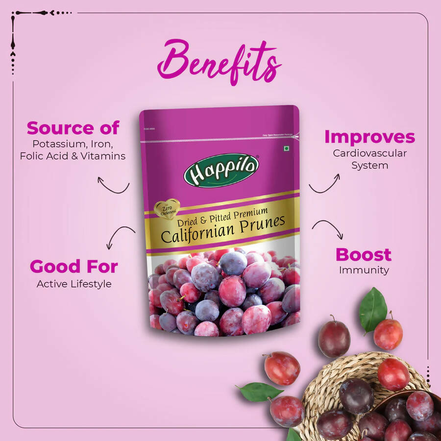 Happilo Premium Dry Fruits Combo (Californian Almonds, Prunes, Cranberries) - Distacart