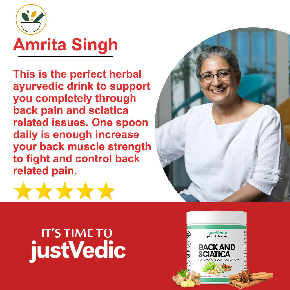 Just Vedic Back And Sciatica Support Drink Mix - Grab2buy