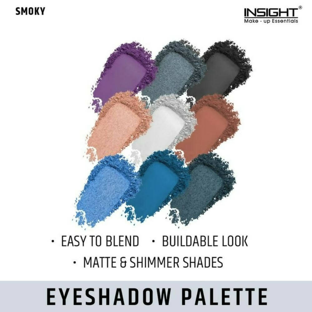 Insight Cosmetics 9 Color Eyeshadow Pallate - Smoky - Grab2buy