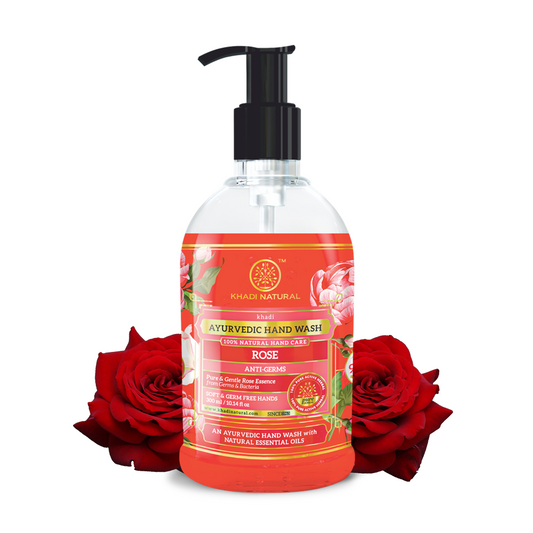 Khadi Natural Anti Germ Rose Handwash - 300ml
