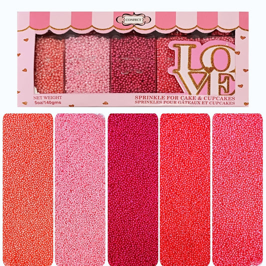 Confect Valentine Sprinkles | 02 Edible Decoration for Baking & Dessert Grab2Buy Confect Grab2Buy