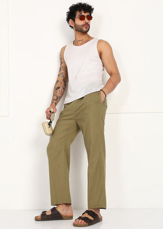 Fabmade Olive Root Linen Pyjama