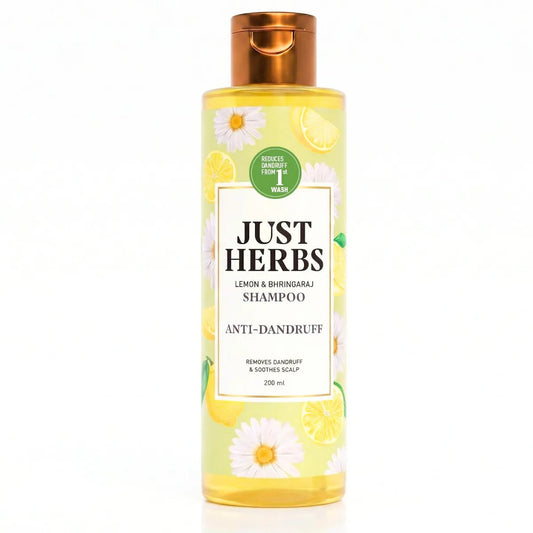 Anti Dandruff Shampoo | Lemon, Bhringraj & 12 Herbs