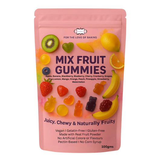 Confect Mixed Meledy Gummies | Pack of Blueberry, Banana, Mango, Blackberry, Peach, Cranberry Gummies |