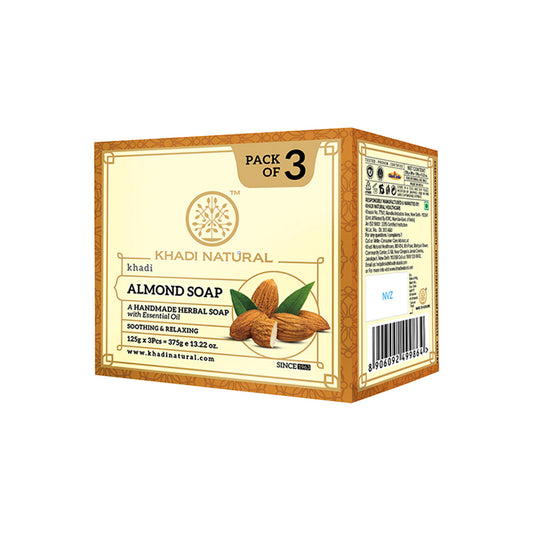 Khadi Natural Almond Soap Combo Pack Of 3 – 125gm Each