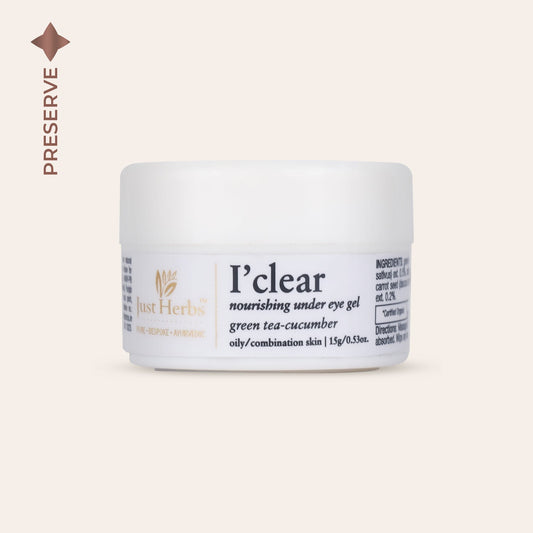 I’clear Green Tea-Cucumber Nourishing Under Eye Gel: 15 g