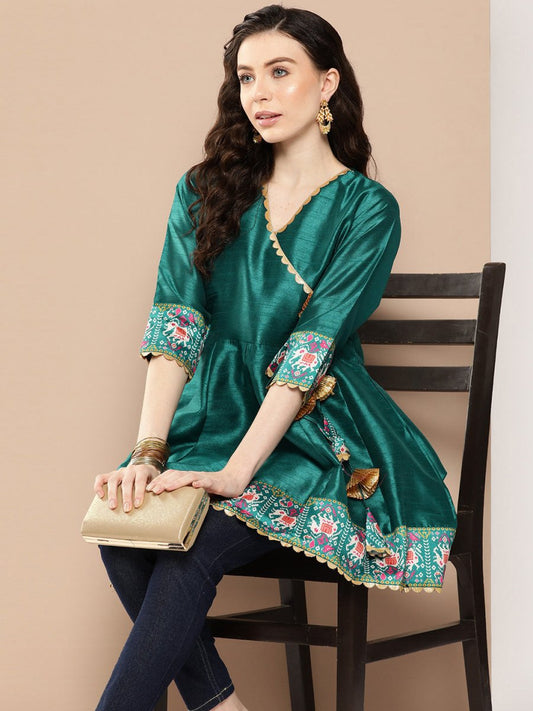 Ahalyaa Embroidered Ethnic Tunic Grab2Buy Ahalyaa Grab2Buy