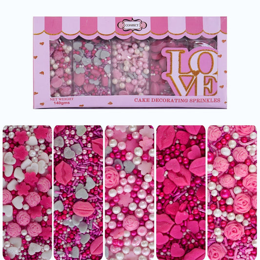 Confect Shimmering Charm I Silver & White Pearls | Edible Mother's Day Sprinkles
