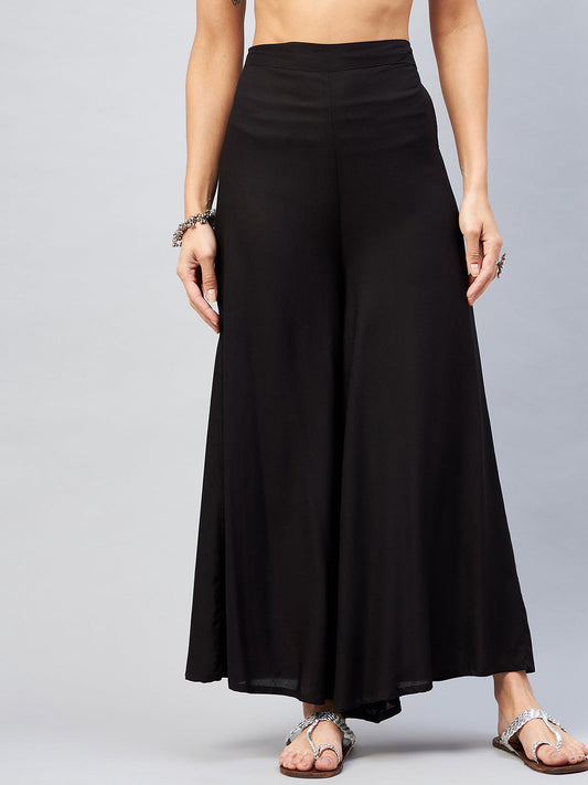 InWeave Solid Black Palazzo