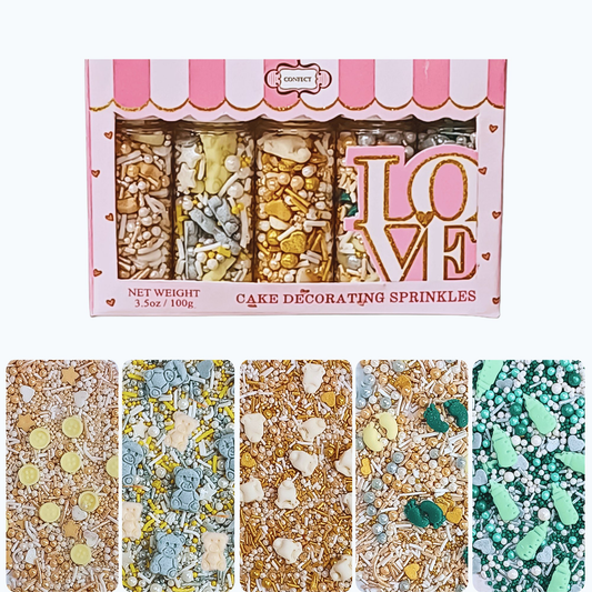 Confect Baby Shower Sprinkles | Birthday Sprinkles Pack of 5 (BABY SHOWER -06 )