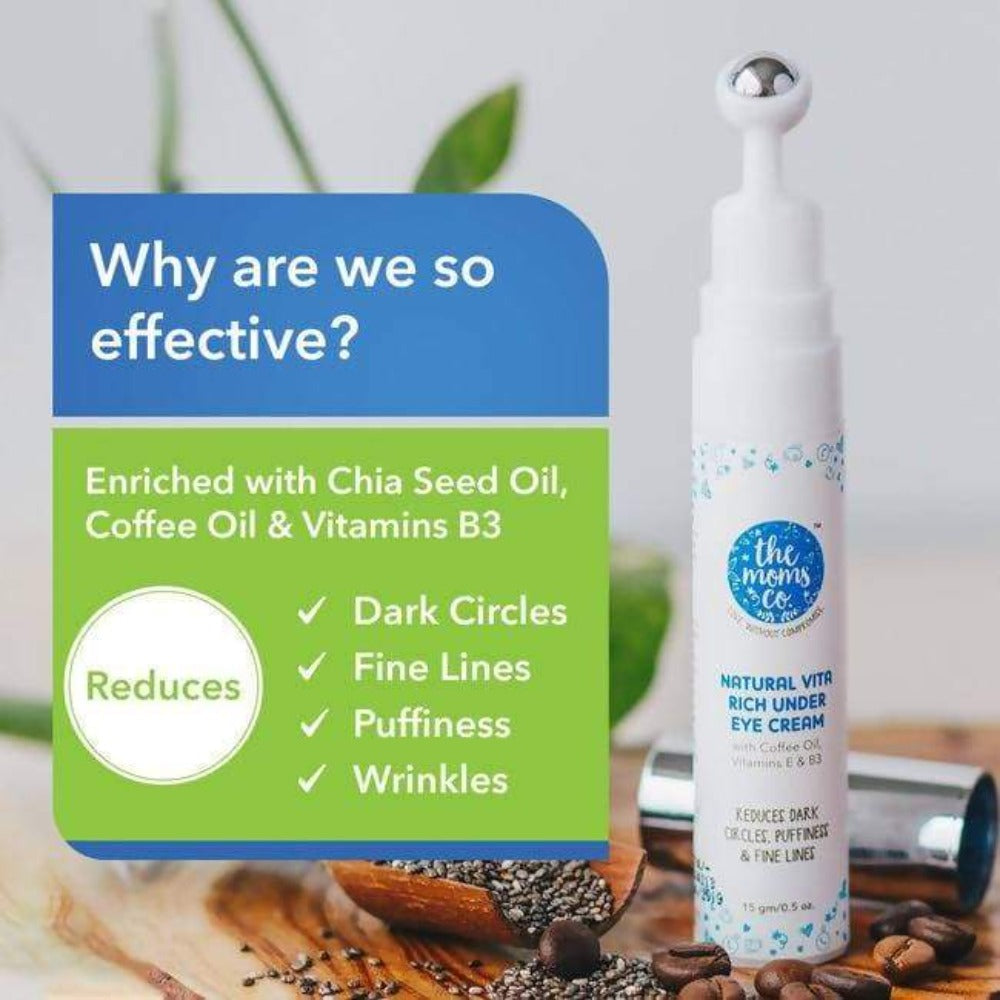 The Moms Co Vita Rich Under Eye And Face Serum Combo - Grab2buy