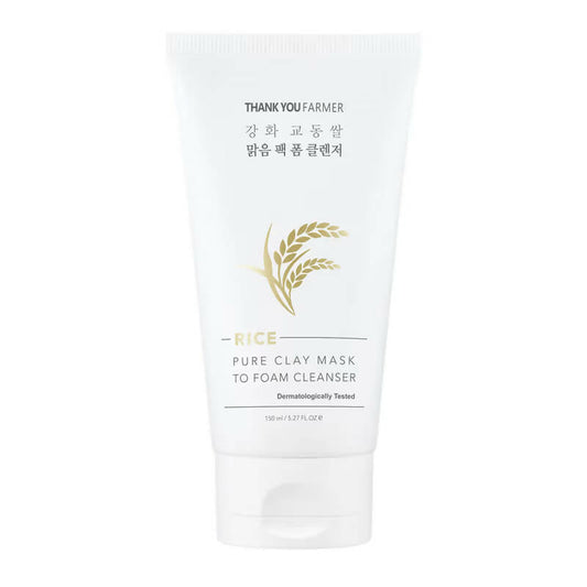 Thank You Farmer Rice Pure Clay Mask To Foam Cleanser Grab2Buy Thank You Farmer Grab2Buy