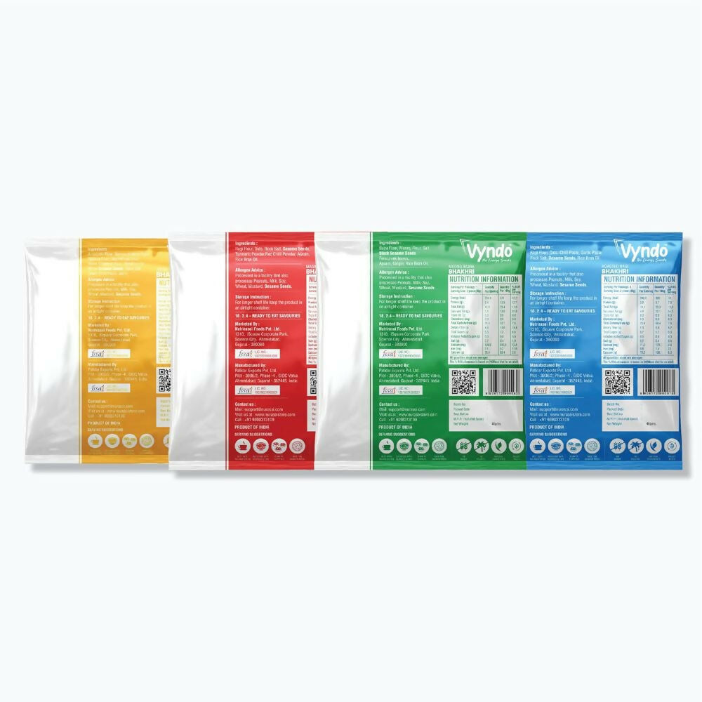 Vyndo Bhakhri Mini Snack Pack Combo - Grab2buy
