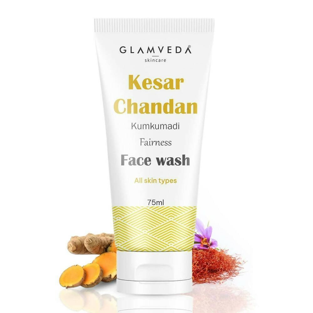 Glamveda Kesar Chandan Kumkumadi Fairness Face Wash - Grab2buy