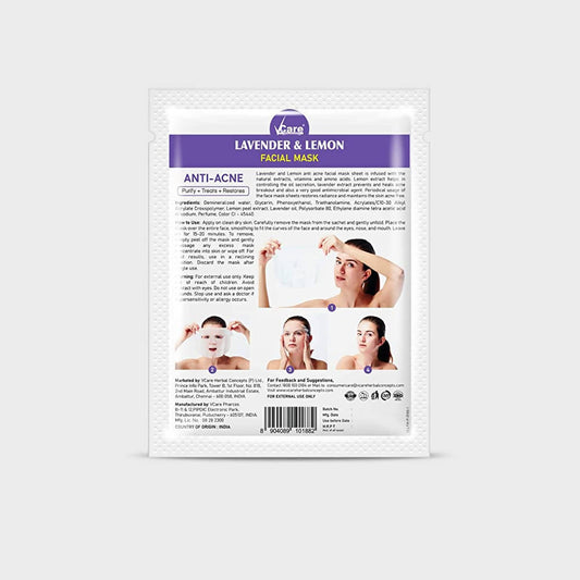 VCare Lavender & Lemon Facial Mask Grab2Buy VCare Grab2Buy