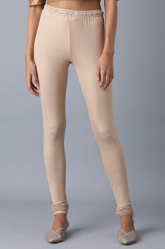 W for Woman Pale Beige Knitted Churidar