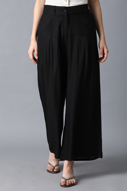 W for Woman Black Flared Pants