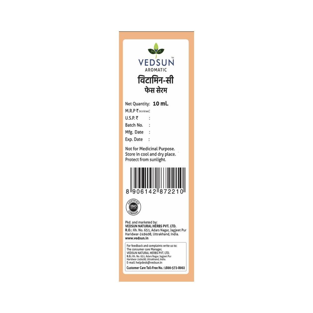 Vedsun Naturals Vitamin C Face Serum Anti Ageing Daily Glow for Men & Women - Grab2buy