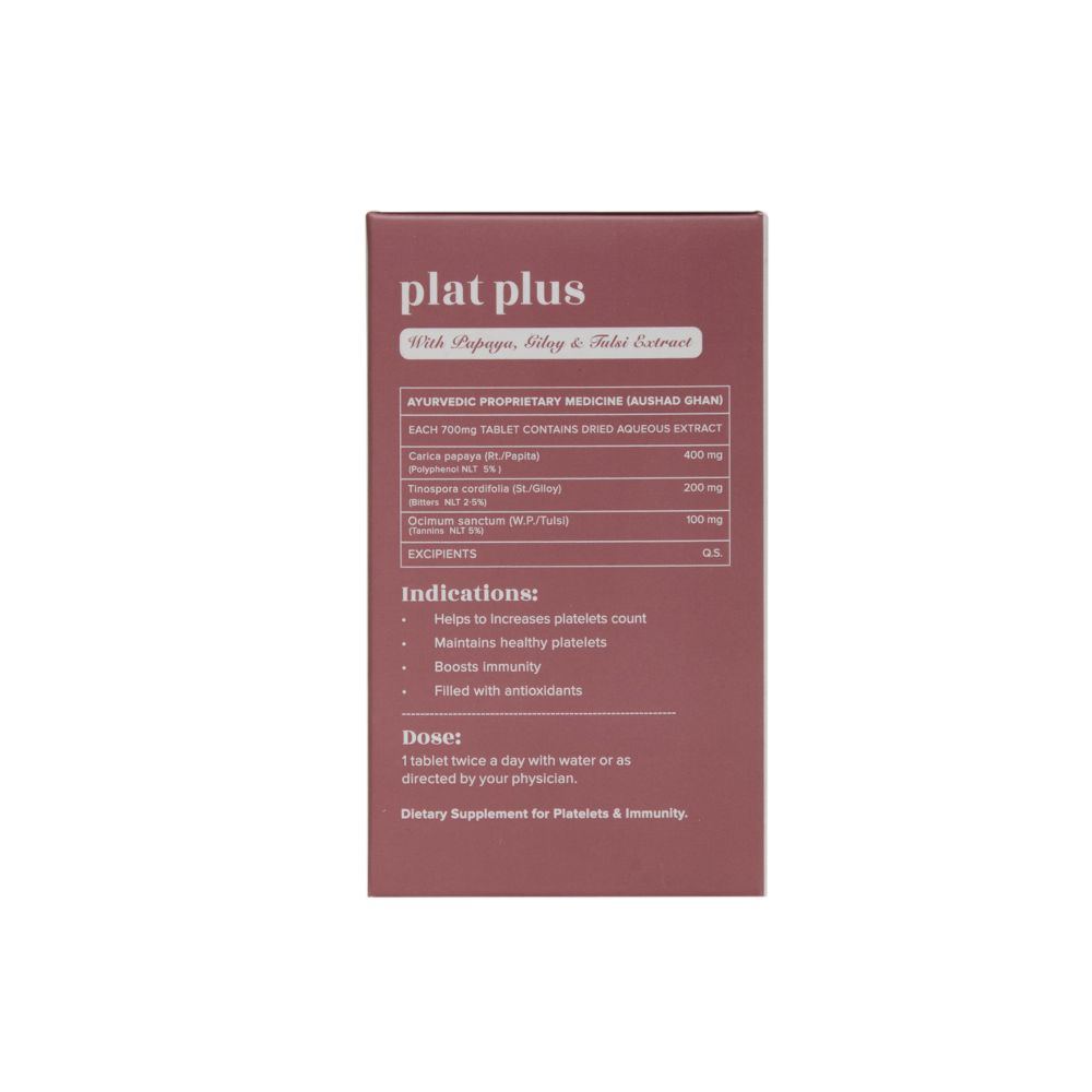 Baidyanath Jhansi Ayurvedant Plat Plus Tablets - Grab2buy