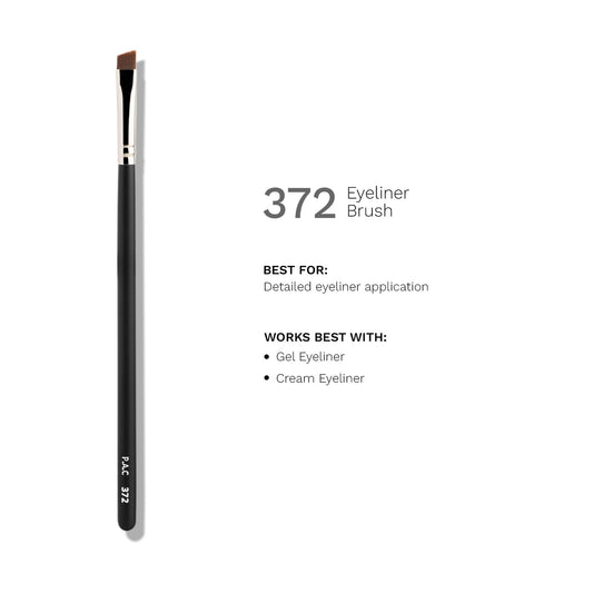 PAC Studio Eyeliner Brush 372 - Fine Tip Angled Eyeliner Brush, Suitable for Winged Liners or Filling Brows