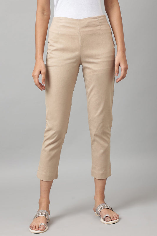 W for Woman Beige Slim Pants