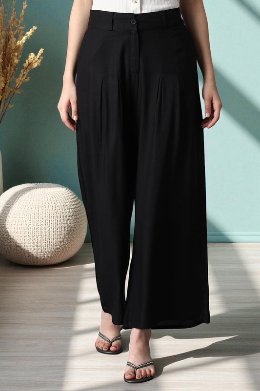 W for Woman Black Tailored Volume Pants