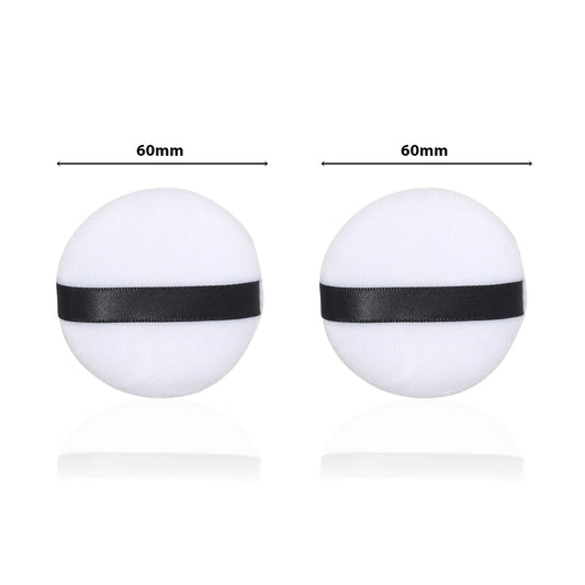 PAC Studio Medium Cotton Round Puff - White 2 Pc