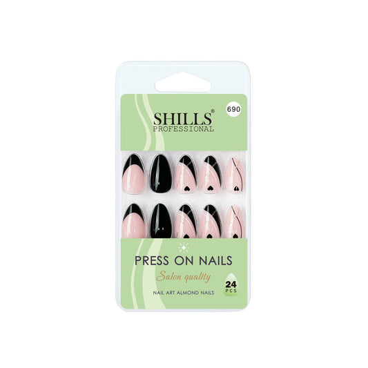 Shills Professional Reusable Press On Nails Almond - SPN690