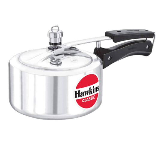 Hawkins Classic Pressure Cooker 2 Litre - Silver (CL20) Grab2Buy Hawkins Grab2Buy