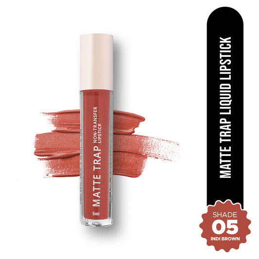 Hilary Rhoda Matte Trap Liquid Lipstick - Indi Brown 05