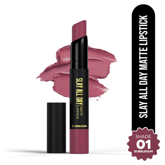 Hilary Rhoda Slay All Day Matte Lipstick - Bubblegum 01