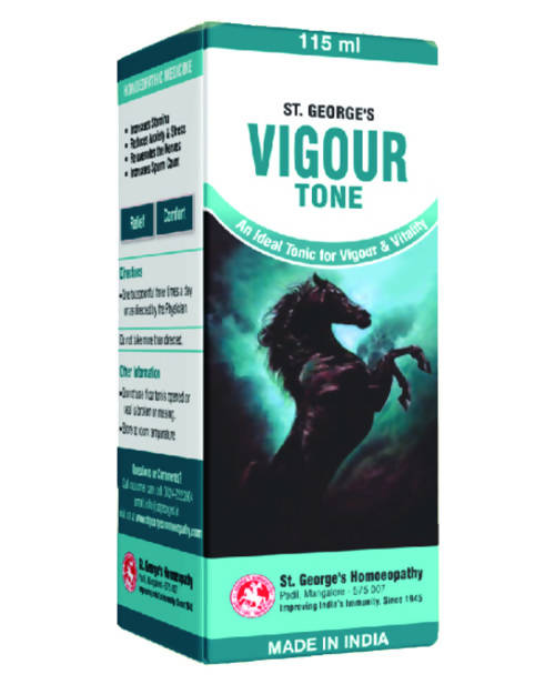 St. George’s Homeopathy Vigour Tone Tonic – Homeopathic Energy, Stamina & Vitality Wellness Tonic